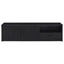 Murray - 70" 2-Door TV Stand Media Console - Black