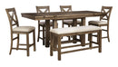 Moriville - Rectangular Dining Room Counter Extension Table - Grayish Brown