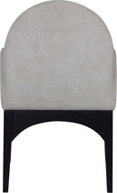 Waldorf - Chenille Dining Arm Chair With Black Legs
