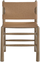Santos - Vegan Leather Upholstered Dining Chair With Stained Brown Base (Set of 2)