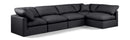 Indulge - Faux Leather 5 Piece Modular Sectional
