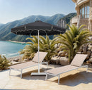 Amalfi - Patio Umbrella - White Pole