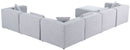 Cube - Linen 7 Piece Modular Sectional