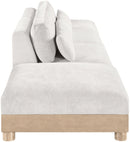 Turin - Chenille Fabric Upholstered Modular Sectional - White