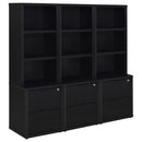 Westpark - 3 Piece Wall Unit Bookcase Set With USB