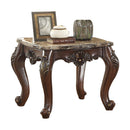 Devayne - End Table - Marble Top & Dark Walnut