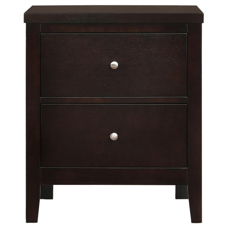 Carlton - 2-Drawer Nightstand - Cappuccino