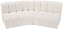 Arc - Boucle Fabric 3 Piece Modular Corner Sofa