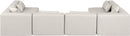 Cube - 6 Piece Modular Armless Sectional