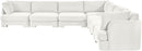 Hammond - Velvet Performance Fabric Upholstered 7 Piece Corner Sectional