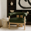 Arienzo - Performance Fabric Upholstered Accent Chair - Natural Base