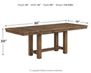 Moriville - Rectangular Dining Room Extension Table - Grayish Brown
