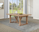 Middleton - 106" Extension Leaf Dining Table - Natural Brown