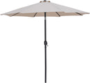 Fiji - Aluminum Patio Umbrella With Square White And Black Base