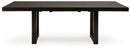 Neymorton - Rectangular Dining Room Butterfly Extension Table - Dark Grayish Brown