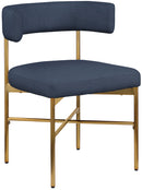 Rivage - Durable Dining Chair With Gold Frame (Set of 2)