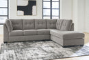 Lanelly - 2-Piece Sectional With Raf Corner Chaise - Alloy