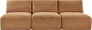 Shaggy - Fabric 3 Seat Modular Armless Sofa