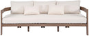 Newport - Water Resistant Fabric 86.75" Upholstered Outdoor Patio Sofa