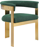 Romeo - Boucle Dining Chair With Gold Base (Set of 2)