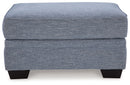 Carissa Manor - Ottoman - Denim