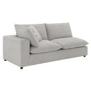 Marisa - Modular Left Facing Loveseat With 2 Pillows - Beige Boucle