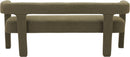 Athena - Boucle Fabric Bench