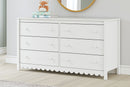 Hallityn - Six Drawer Dresser - White
