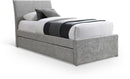 Myles - Chenille Twin Trundle Bed