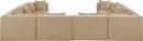 Stellar - 8 Piece Chenille Fabric Upholstered Modular Sectional