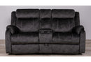 U7303 - Console Power Recliner Loveseat - Domino Granite