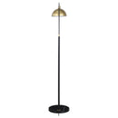 Gloria - Arched Dome Shade Metal Floor Lamp Black - Gold