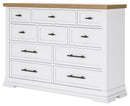 Ashbryn - Dresser - White / Natural