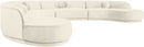 Avra - 189" Velvet Performance Fabric Upholstered Sectional