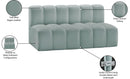 Arc - Faux Leather 2 Seats Modular Sofa
