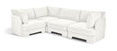 Hammond - Velvet Performance Fabric Upholstered 4 Piece Sectional