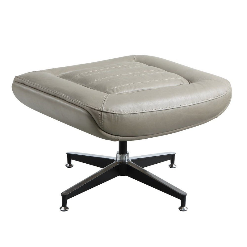 Piran - Ottoman - Twilight Top Grain Leather