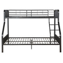 Caius - Twin Long/Queen Bunk Bed - Gunmetal