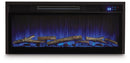 Entertainment Accessories - Fireplace Insert With Faux Birch Log Set - Black