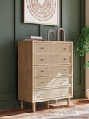 Cielden - Five Drawer Wide Chest - Two-Tone