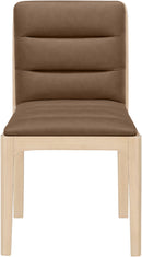 Ellis - Vegan Leather Upholstered Dining Chair (Set of 2) - Natural Base