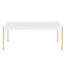 Otrac - Coffee Table - White & Gold