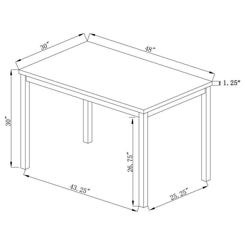 Garza - Rectangular Composite Wood Dining Table - Gray