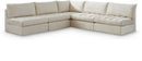 Jacob - Modular Corner Armless Sectional 5 Piece