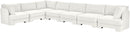 Hammond - Velvet Performance Fabric Upholstered 7 Piece Sectional