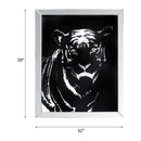 Talisha - Wall Art - Mirrored & Faux Crystal Tiger