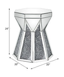 Noralie - End Table - Mirrored & Faux Diamonds