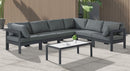 Nizuc - Outdoor Patio 6 Piece Modular Sectional With Gray Frame