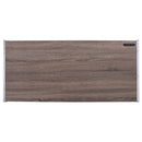 Finis - Writing Desk With USB - Weathered Oak & Chrome