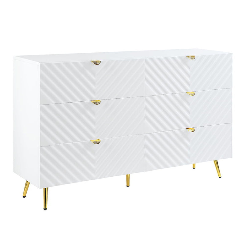 Gaines - Dresser - White High Gloss